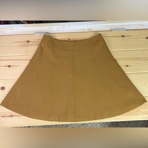 Anne Taylor Loft Mustard A-Line Skirt Size 00